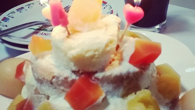 簡単 ヤマザキのロールケーキでケーキ レシピ 作り方 By うじりん クックパッド
