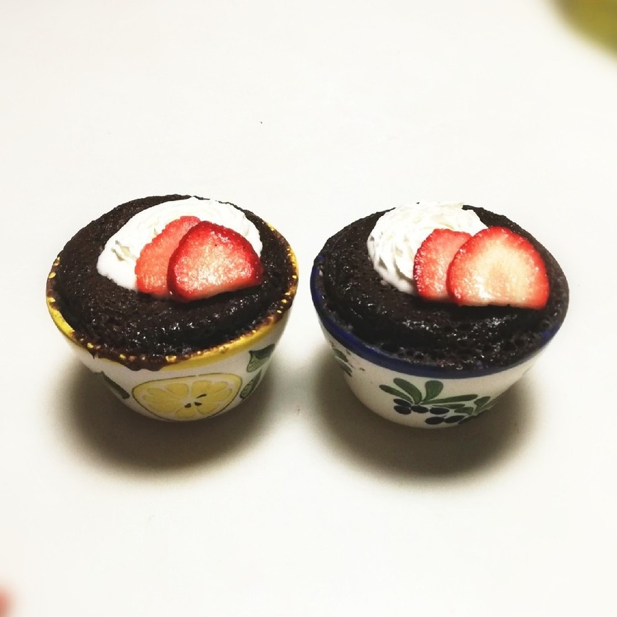 マグカップで朝食！チョコケーキレシピ☆の画像
