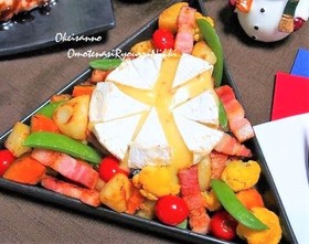 カマンベールのせのせチーズフォンデュ