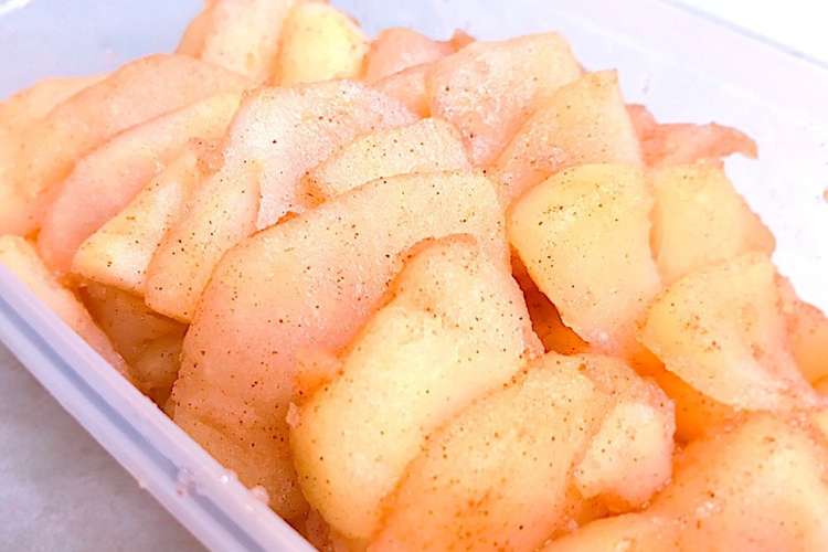 レンジで時短 りんごのシナモンコンポート レシピ 作り方 By かっちゃん杉 クックパッド 簡単おいしいみんなのレシピが356万品