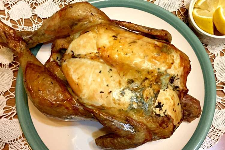 丸鶏 クリスマスローストチキン 簡単 レシピ 作り方 By 千恵子 クックパッド 簡単おいしいみんなのレシピが349万品