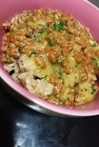 TKG☆in納豆混ぜ炊き込みご飯