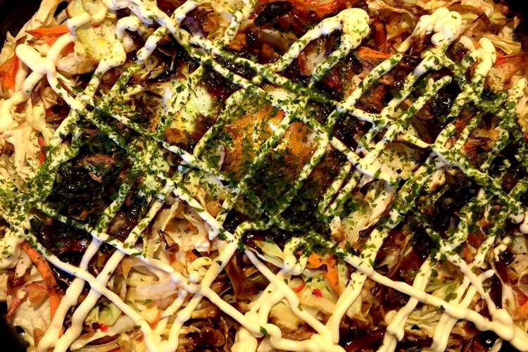 グリルで お好み焼き風キャベツ焼き レシピ 作り方 By ちっちゃいもの倶楽部 クックパッド
