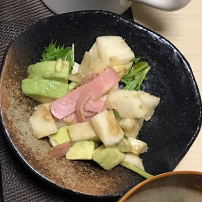 妊活レシピ☆長芋アボカドサラダの写真
