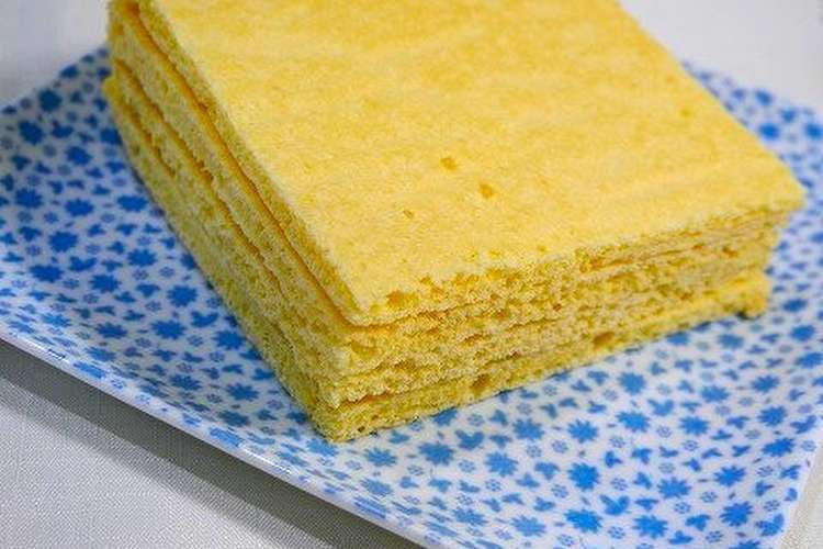 糖質オフ 材料3つ 薄焼スポンジケーキ レシピ 作り方 By だんどり亭 クックパッド 簡単おいしいみんなのレシピが371万品
