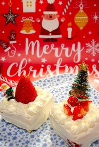 クリスマス！薄焼スポンジ☆ショートケーキ