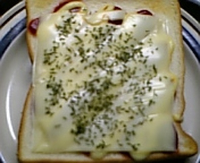 ピザ風チーズトーストの写真