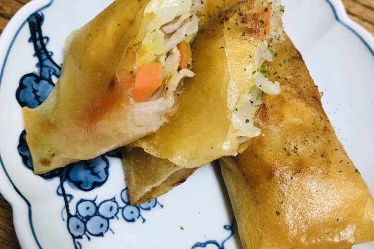 野菜炒めをリメイク 春巻き レシピ 作り方 By こおりおあお クックパッド 簡単おいしいみんなのレシピが360万品