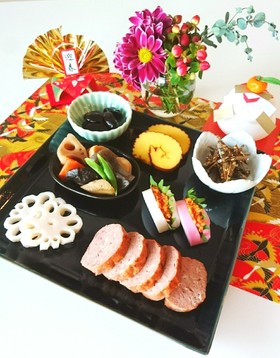 ミートローフでお節プレート