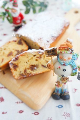 クリスマスにシュトーレン風パウンドケーキの画像