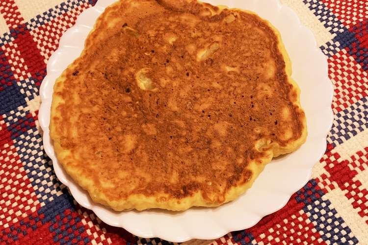 牛乳なし バナナとりんごのホットケーキ レシピ 作り方 By はすみせつき クックパッド