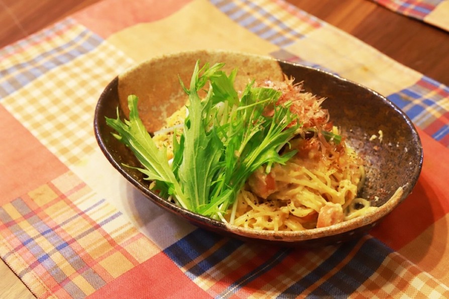 【鍋のシメレシピ】豆乳鍋カルボナーラの画像