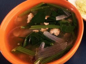赤玉ねぎとトマトのミネストローネ