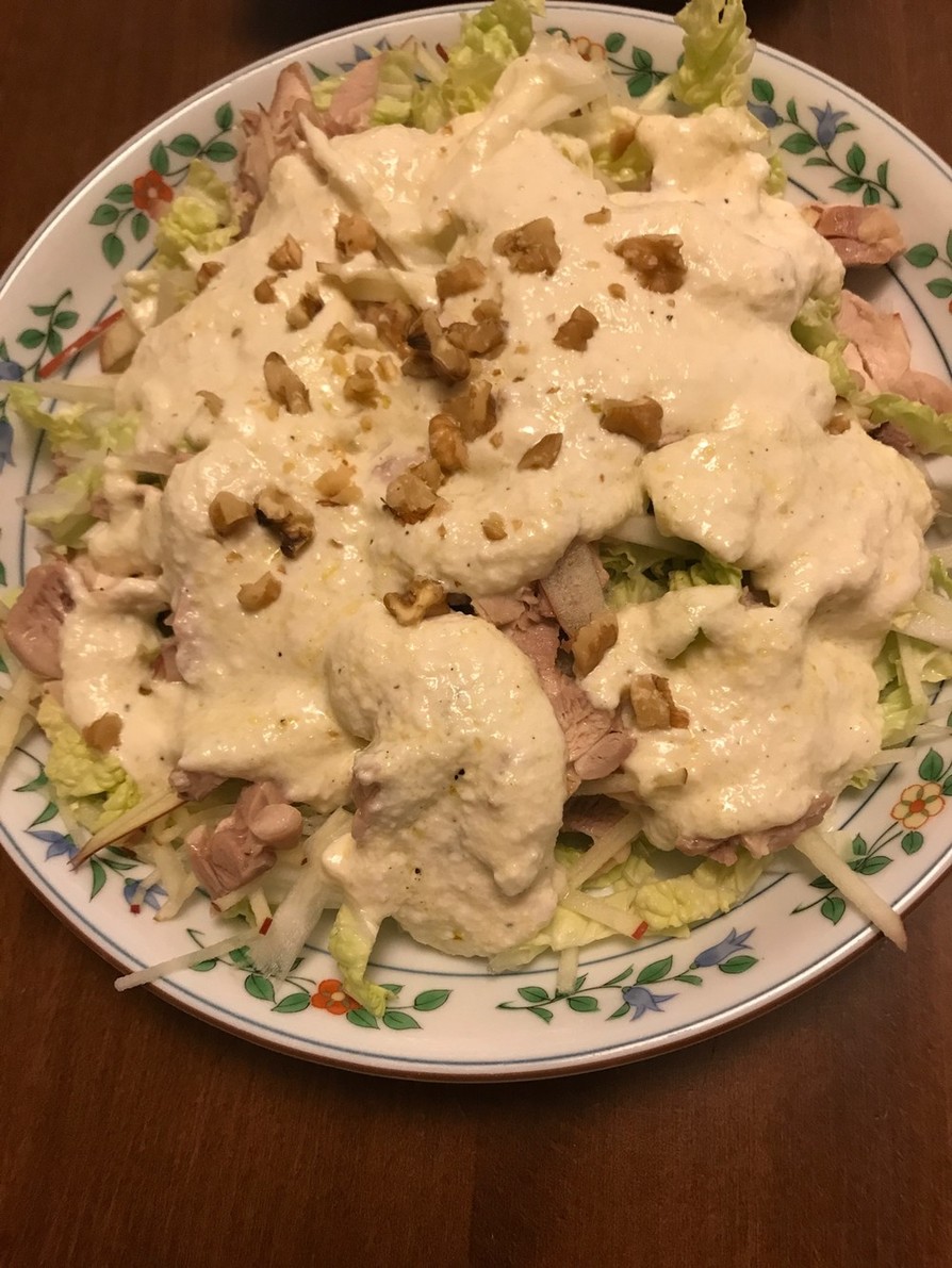 鶏肉と白菜のホワイトサラダの画像