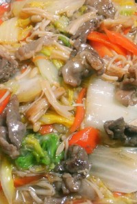 白菜と牛肉の中華風炒め♡簡単！美味しい！