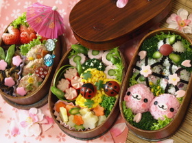 さくらゴマのお花見弁当