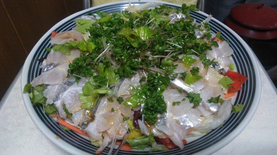 【男飯】太刀魚のカルパッチョの画像