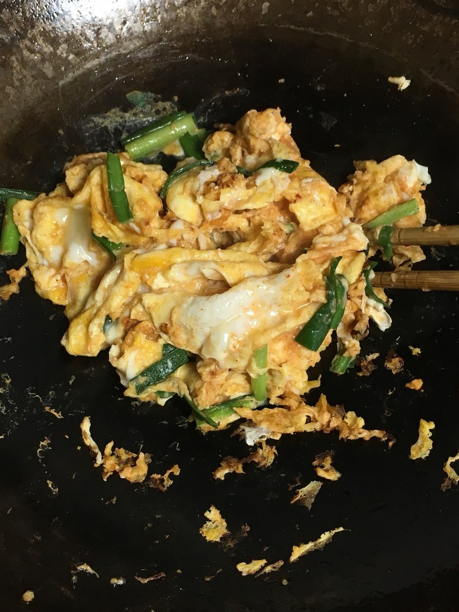 スクランブルエッグ キムチ風 by shiawase_3 【クックパッド】 簡単おいしいみんなのレシピが396万品