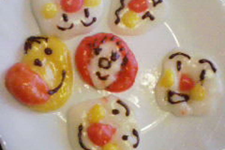 白玉粉でキャラ団子 レシピ 作り方 By スナッキー クックパッド 簡単おいしいみんなのレシピが361万品