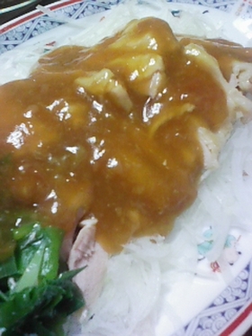 鶏肉の梅あんかけ