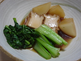 かぶと絹生揚げの煮物♪