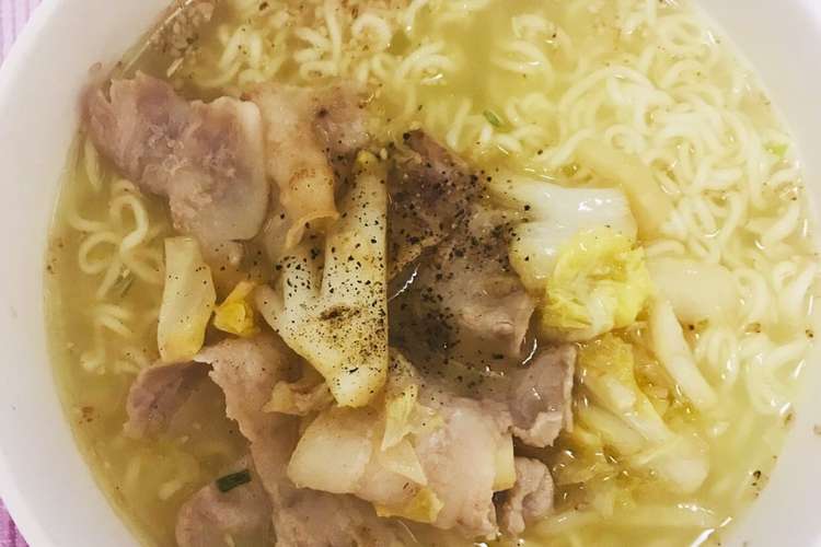 アレンジ サッポロ一番塩ラーメン1 レシピ 作り方 By クックmopdy3 クックパッド 簡単おいしいみんなのレシピが352万品