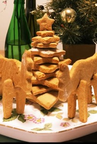 クッキーのクリスマスツリー&トナカイ