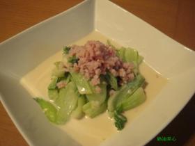 本格派!!奶油菜心(青梗菜のクリーム煮)