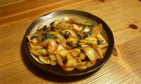 ケチャップの野菜炒め