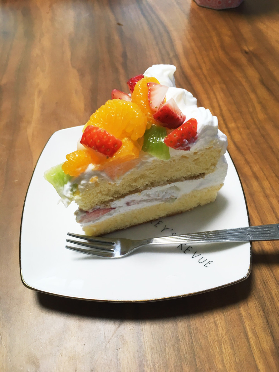 【簡単】フルーツデコレーションケーキ の画像