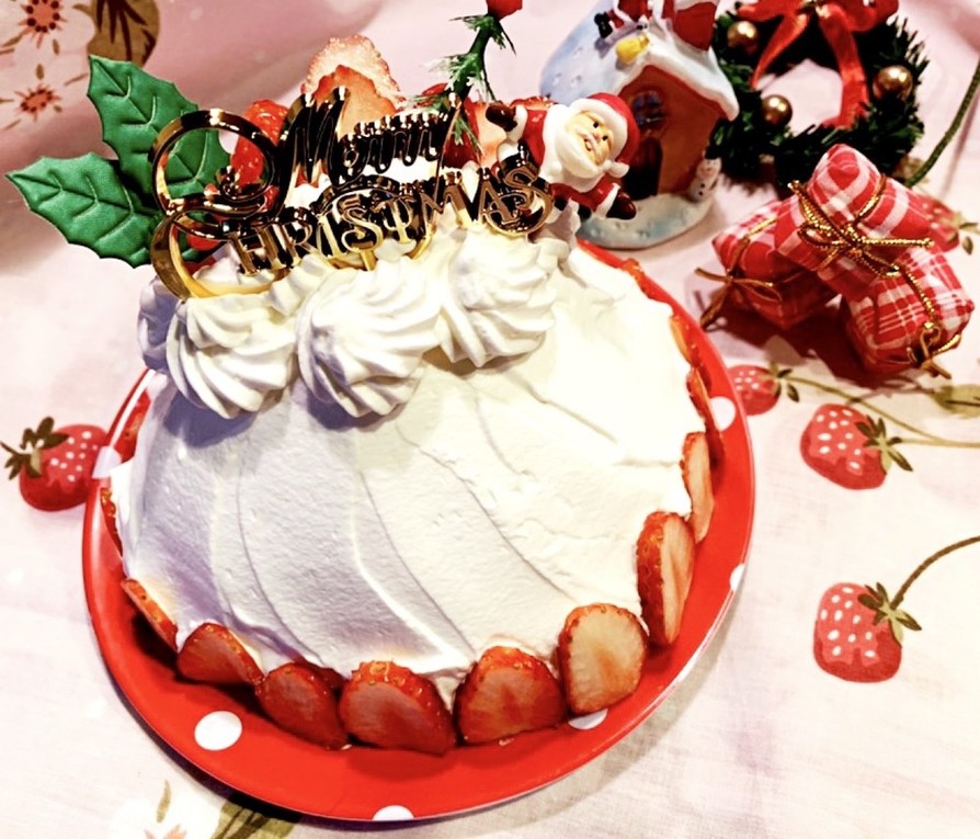 簡単♪♪可愛い♡クリスマスドームケーキの画像