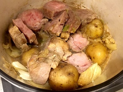 無水鍋で煮豚（塩煮）の写真