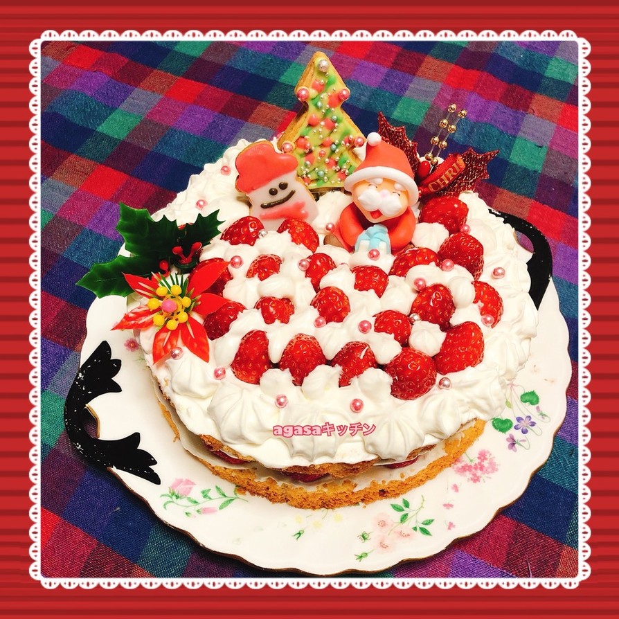 クリスマスケーキ2018いちごショート♪の画像