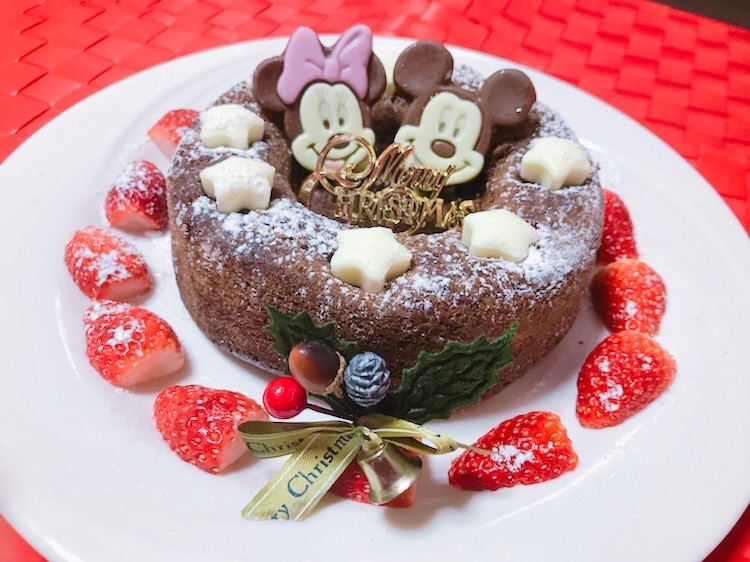 ♡簡単すぐ作れるクリスマスリースケーキ♡の画像