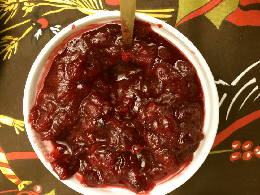 クランベリーパイナップルソースのレシピ