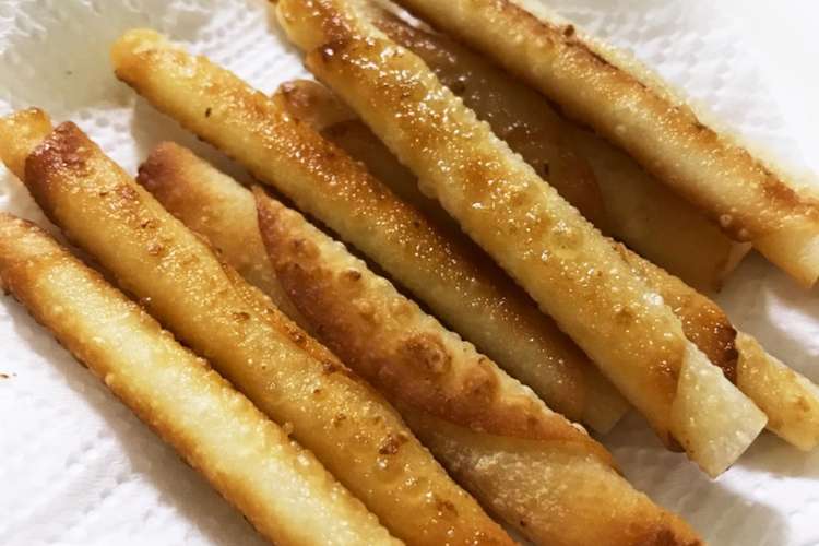 余った餃子の皮で スティックシュガーパイ レシピ 作り方 By りんごきりん クックパッド 簡単おいしいみんなのレシピが366万品