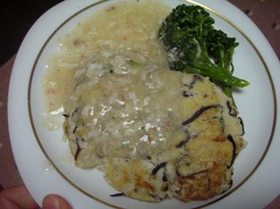 レンジクック中華あんかけの豆腐ハンバーグ