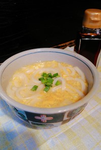 【にぎす醤油】とろとろ卵の生姜うどん