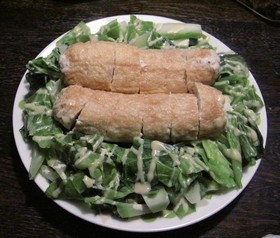 鶏ささみの油揚げ巻♪