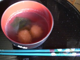 まっしろしろすけなお吸い物