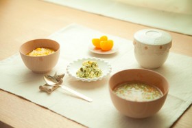 10ヶ月初期離乳食⁂小松菜タルタル等3品