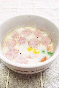 ☆朝食に♪ミックスベジタブル豆乳スープ☆