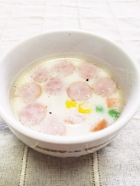☆朝食に♪ミックスベジタブル豆乳スープ☆