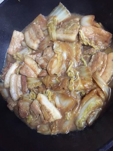 定番＊白菜と豚肉バラの生姜味噌煮の写真