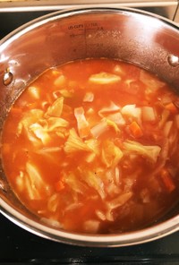 野菜たっぷり簡単トマトスープ(´ε｀ )