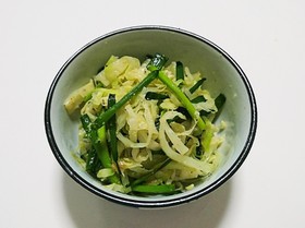 キャベツと小ネギのナムル