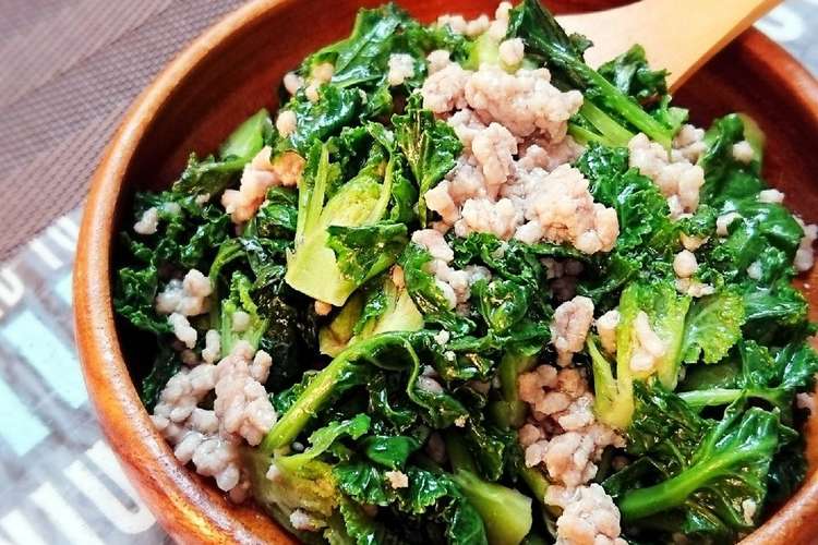 レンジで簡単 プチヴェールのそぼろあん レシピ 作り方 By ゆぅゅぅ クックパッド 簡単おいしいみんなのレシピが352万品