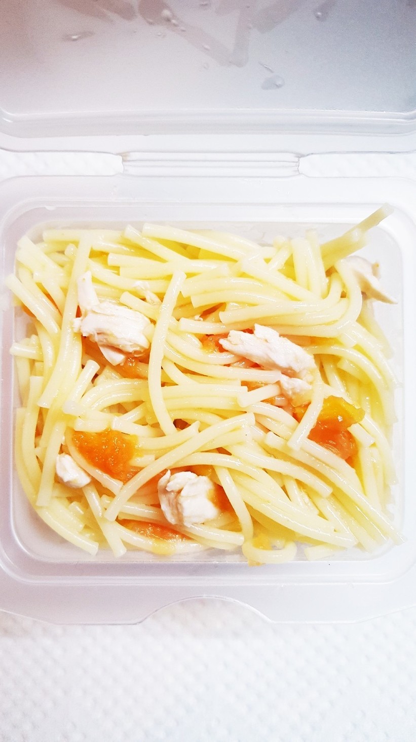 離乳食完了期　ささみトマトパスタ　冷凍の画像