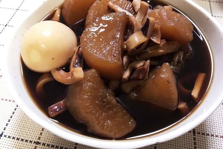 圧力鍋でイカと大根の煮物 レシピ 作り方 By むらけ クックパッド 簡単おいしいみんなのレシピが354万品