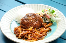 キャベツたっぷりヘルシーハンバーグ